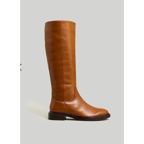 Madewell $298 The Drumgold Boot Extended Calf in Sepia Leather Size 9 NN039 - Picture 3 of 16